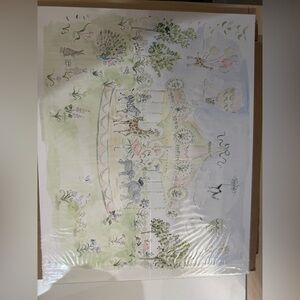 Riley Sheehey Zoo Carousel Print